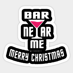 bar near me - merry christmas Sticker
